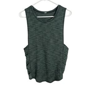 Lululemon Var-City Muscle Tank Size 8 Heathered Forest Green